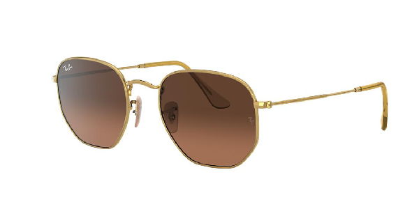 Ray Ban 0RB3548N 912443 51 GOLD BROWN GRADIENT GREY Metal Unisex