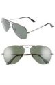 Ray Ban 0RB3025 W0879 58 GUNMETAL GREY GREEN Metal Man